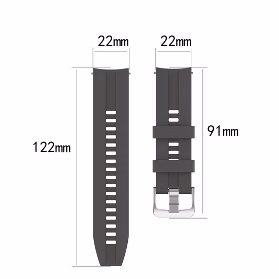 Bracelet de montre en caoutchouc de Silicone pour montre Huawei 20mm 22mm bracelet de montre intelligente pour Gt Gt2 pour bracelet de montre Samsung Galaxy bracelet de montre en cuir I bracelet de montre 20mm