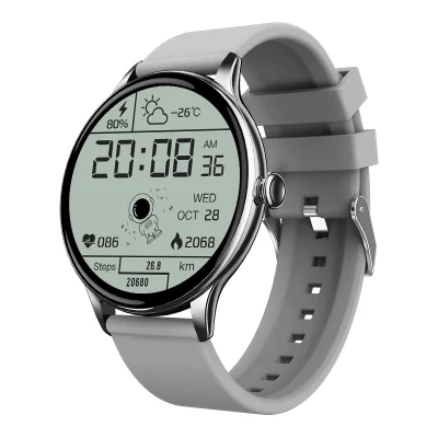 Montre intelligente hommes femmes Android Ios étanche or montre-bracelet traqueur de fréquence cardiaque Sport bracelet de montre en acier inoxydable
