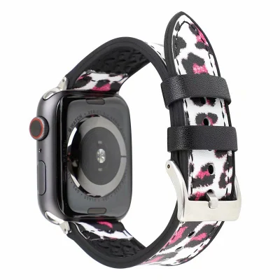 Bracelets de montre en cuir motif léopard, nouveau Design, prix d'usine, Apple Watch 38mm