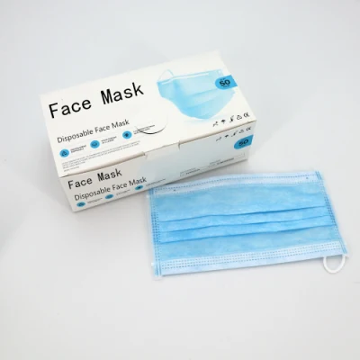 Fabricant de masques Chine Produits de santé Visage de protection non tissé avec boucles d'oreilles